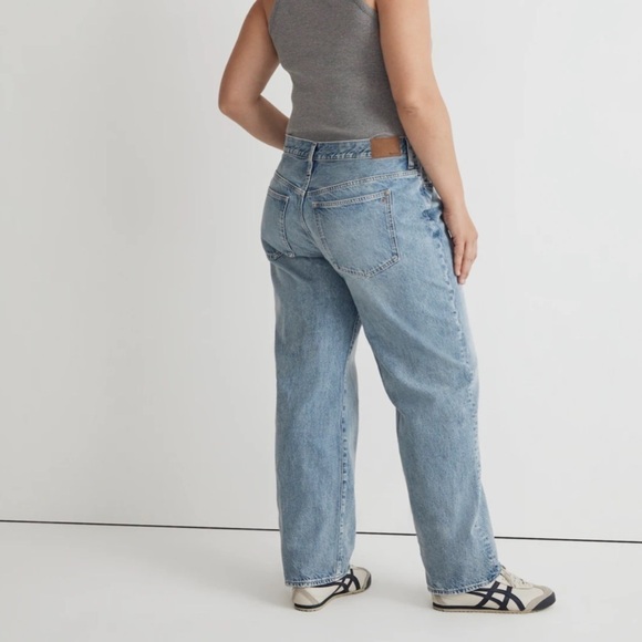 NWOT Madewell Low-Slung Straight Jeans in Olvera Wash Size 33 - Picture 12 of 16
